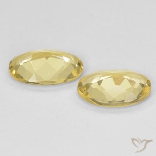 1.50 ct natürliche Hell Gold Beryll-Edelsteine, Oval, VS