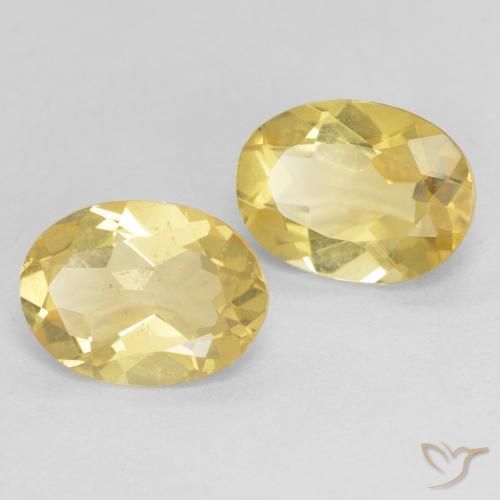 2.19 ct natürliche Helles Gold-Gelb Beryll-Edelsteine, Oval, VS
