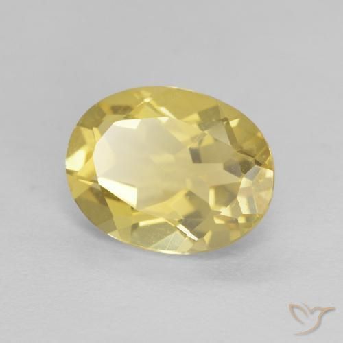9,17 ctw natürlicher Hell Gold Beryll, Oval, VVS