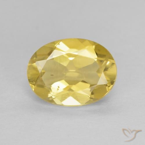 9,17 ctw natürlicher Hell Gold Beryll, Oval, VVS