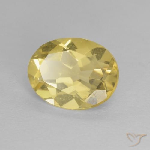 9,17 ctw natürlicher Hell Gold Beryll, Oval, VVS
