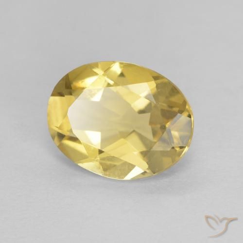 9,17 ctw natürlicher Helles Gold-Gelb Beryll, Oval, VVS