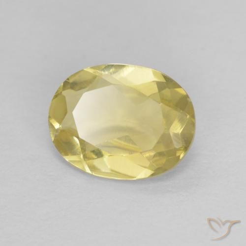 1.00ct Natürlicher gold-gelb Beryll, Oval, VVS