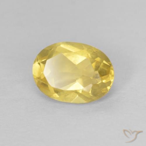 0.83ct Natürlicher Honiggelb Beryll, Oval, VVS