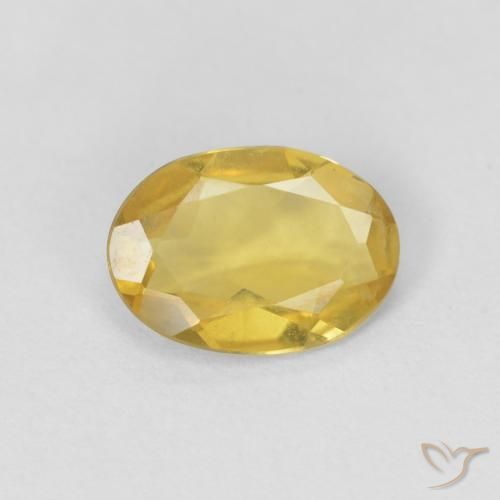 0.75ct Natürlicher Gelblich Gold Beryll, Oval, VVS-VS
