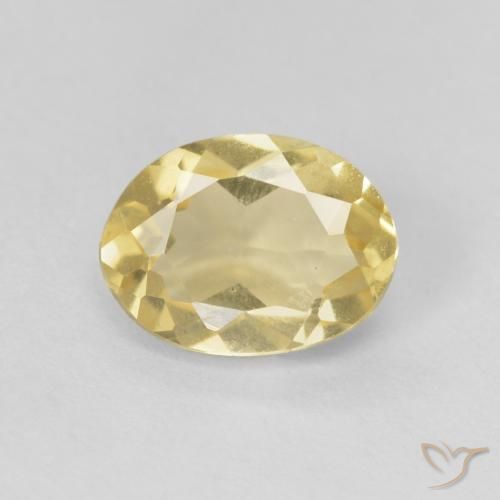 1.15ct Natürlicher Helles Gold-Gelb Beryll, Oval, VVS-VS