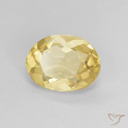 9,17 ctw natürlicher Helles Gold-Gelb Beryll, Oval, VVS-VS