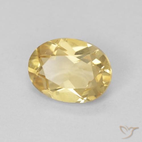 1.15ct Natürlicher Hell Gold Beryll, Oval, VVS-VS