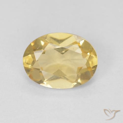 9,17 ctw natürlicher Hell Gold Beryll, Oval, VVS-VS