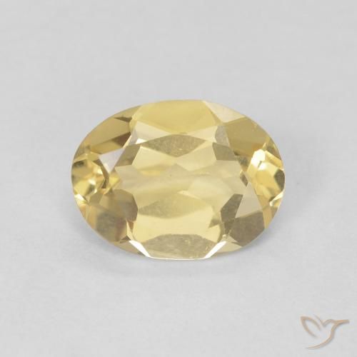 1.06ct Natürlicher Hell Gold Beryll, Oval, VVS-VS