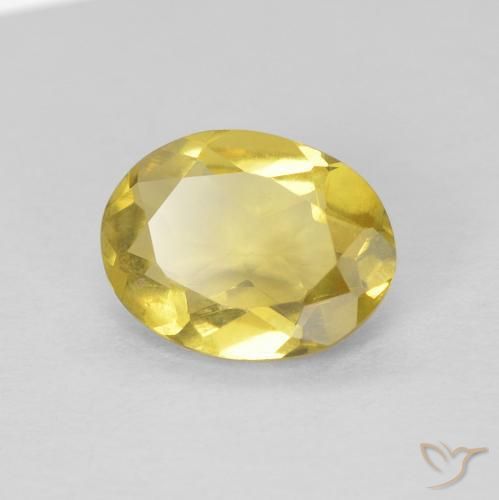 1.09ct Natürlicher Helles Gold-Gelb Beryll, Oval, VVS-VS