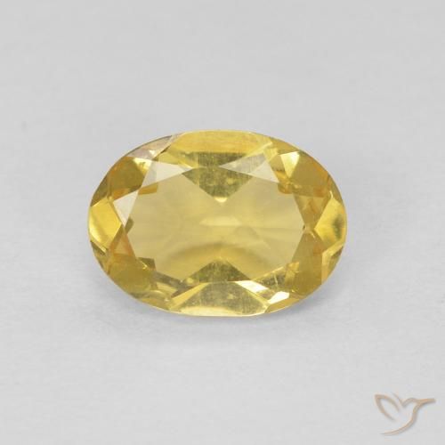 9,17 ctw natürlicher Hell Gold Beryll, Oval, VVS-VS