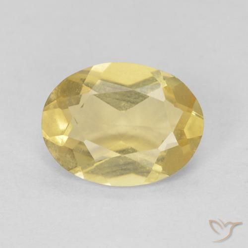 1.05ct Natürlicher Helles Gold-Gelb Beryll, Oval, VVS-VS