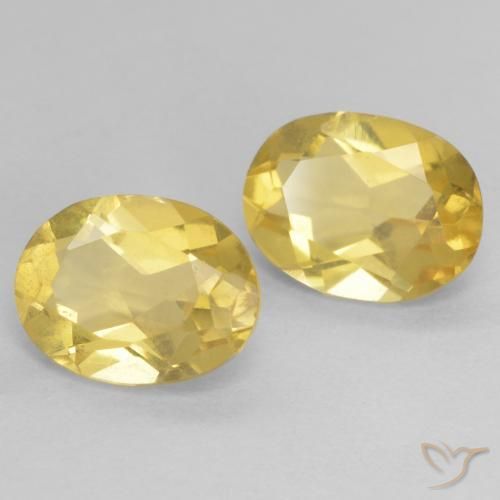 2.20 ct natürliche hellgelb Beryll-Edelsteine, Oval, VVS-VS