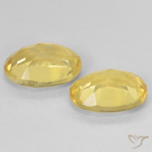 2.20 ct natürliche hellgelb Beryll-Edelsteine, Oval, VVS-VS