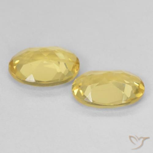 2.00 ct natürliche Helles Gold-Gelb Beryll-Edelsteine, Oval, VVS-VS