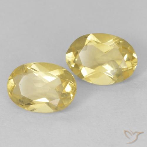 1.26 ct natürliche hellgelb Beryll-Edelsteine, Oval, VVS-VS