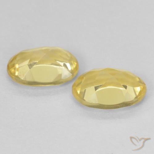 1.26 ct natürliche hellgelb Beryll-Edelsteine, Oval, VVS-VS