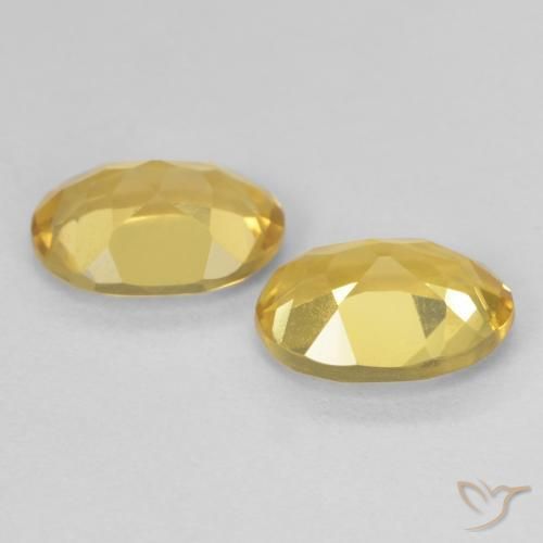 2.15 ct natürliche Dunkel gelb Beryll-Edelsteine, Oval, VVS-VS