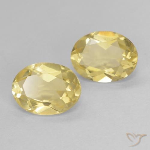 2.19 ct natürliche hellgelb Beryll-Edelsteine, Oval, VVS-VS
