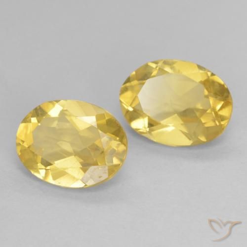 2.35 ct natürliche Hell Gold Beryll-Edelsteine, Oval, VVS-VS