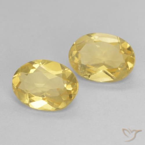 2.23 ct natürliche hellgelb Beryll-Edelsteine, Oval, VS