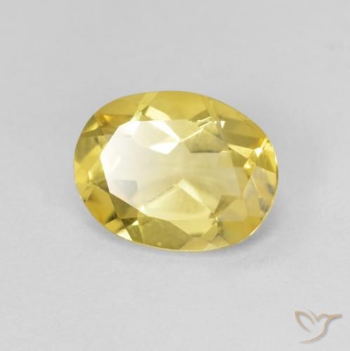 9,17 ctw natürlicher Helles Gold-Gelb Beryll, Oval, VVS-VS