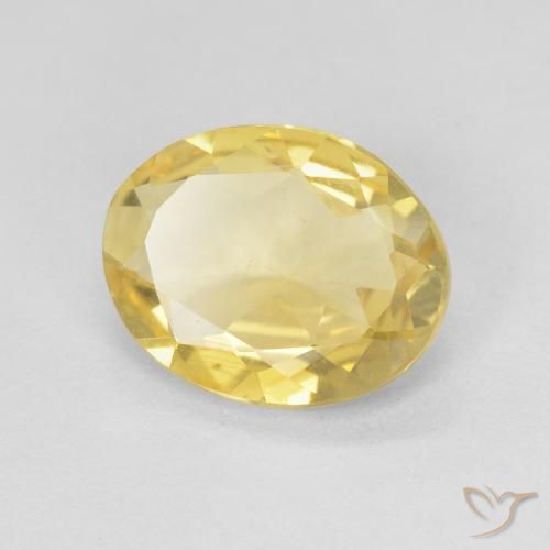 9,17 ctw natürlicher Hell Gold Beryll, Oval, VVS-VS