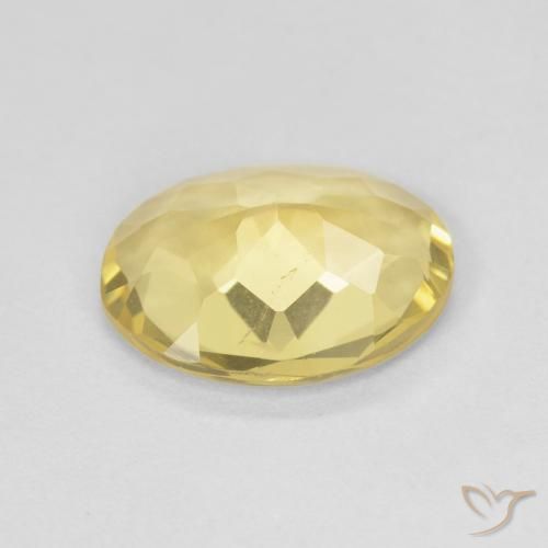 9,17 ctw natürlicher Hell Gold Beryll, Oval, VVS-VS