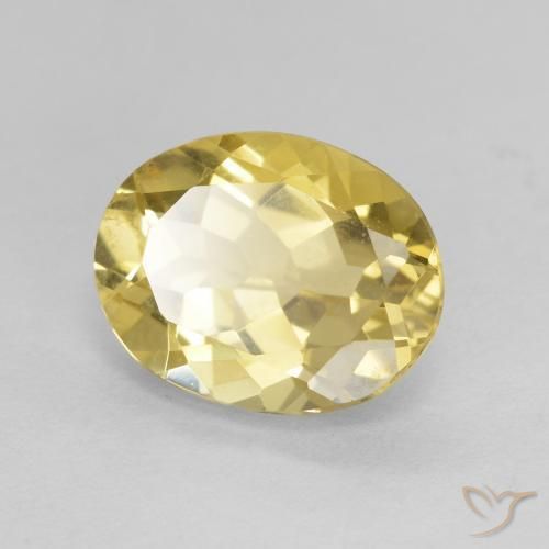 9,17 ctw natürlicher Helles Gold-Gelb Beryll, Oval, VVS-VS