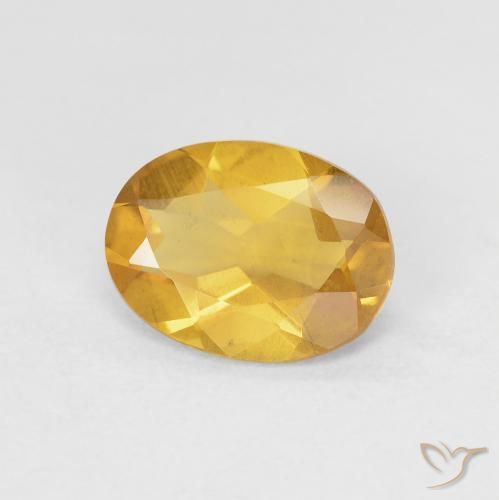 1.32ct Natürlicher Orange-Gold Beryll, Oval, VS