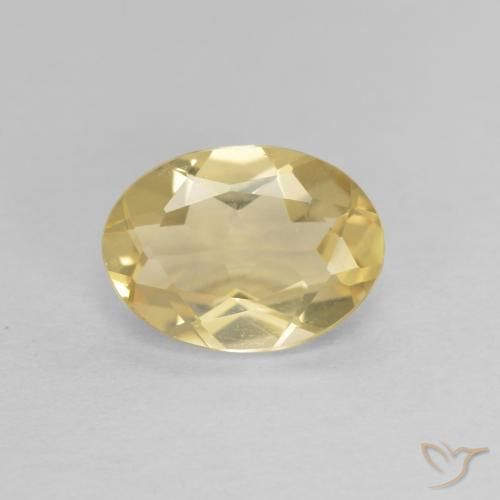 1.49ct Natürlicher Hell Gold Beryll, Oval, VVS