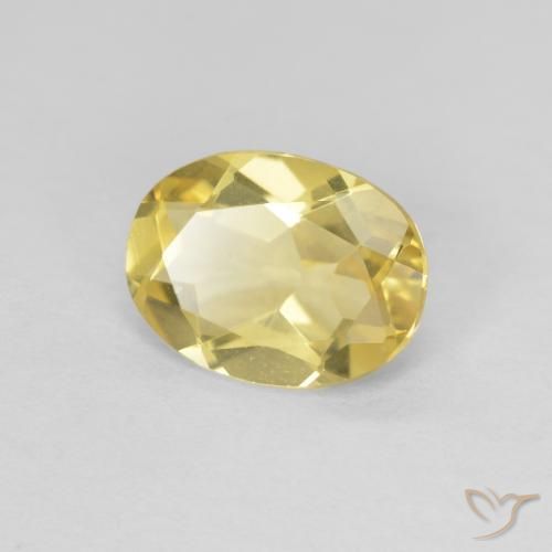 9,17 ctw natürlicher Hell Gold Beryll, Oval, VVS
