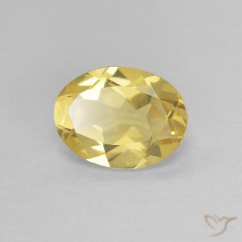 9,17 ctw natürlicher Hell Gold Beryll, Oval, VVS