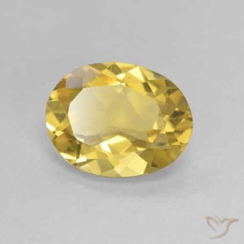 9,17 ctw natürlicher Helles Gold-Gelb Beryll, Oval, VVS