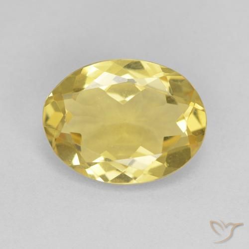 2.09ct Natürlicher Hell Gold Beryll, Oval, VVS
