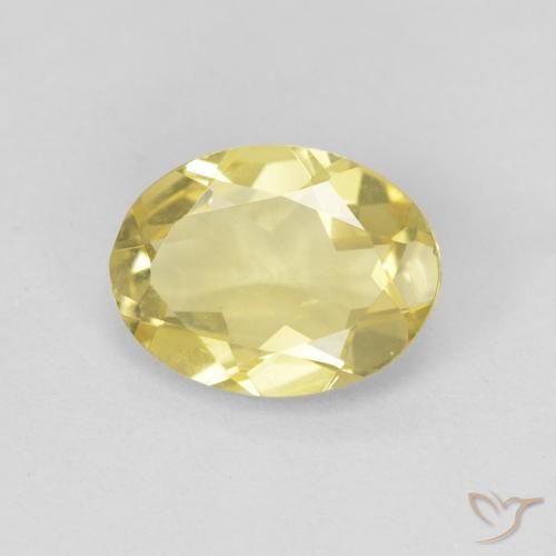 1.43ct Natürlicher Hell Gold Beryll, Oval, VVS