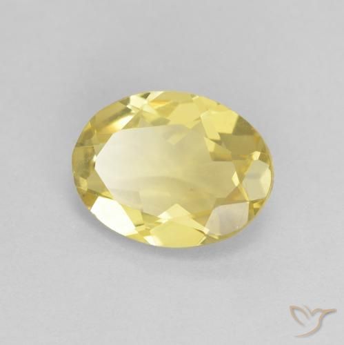 9,17 ctw natürlicher Hell Gold Beryll, Oval, VVS
