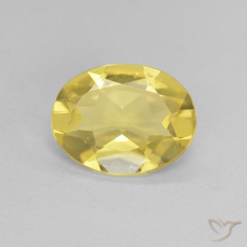 1.33ct Natürlicher Hell Gold Beryll, Oval, VVS