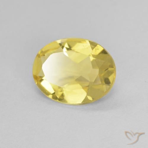 9,17 ctw natürlicher Hell Gold Beryll, Oval, VVS