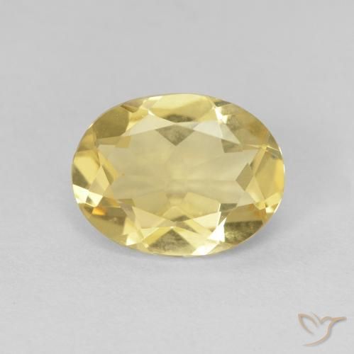 1.56ct Natürlicher Hell Gold Beryll, Oval, VVS