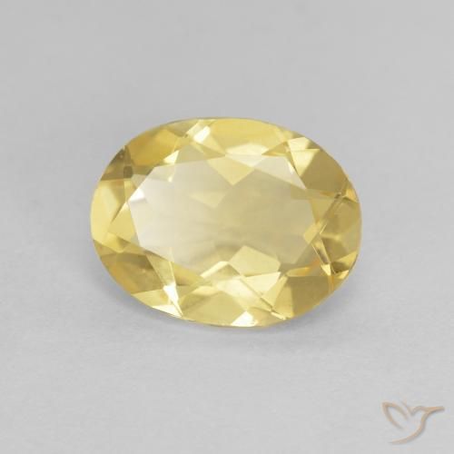9,17 ctw natürlicher Hell Gold Beryll, Oval, VVS