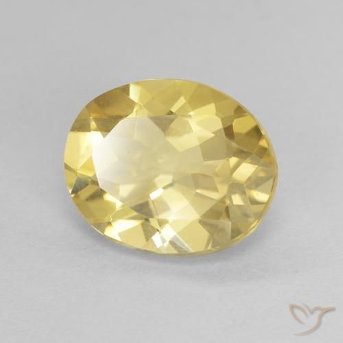9,17 ctw natürlicher Helles Gold-Gelb Beryll, Oval, VVS
