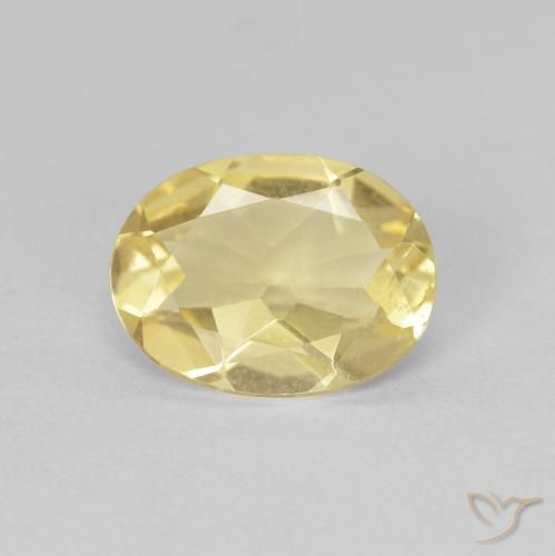 1.17ct Natürlicher Hell Gold Beryll, Oval, VVS