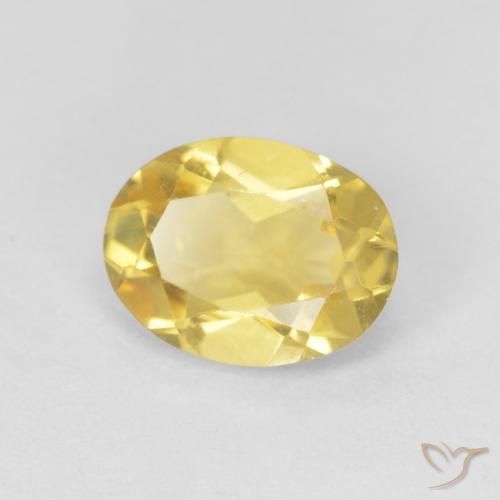 1.14ct Natürlicher Hell Gold Beryll, Oval, VVS-VS