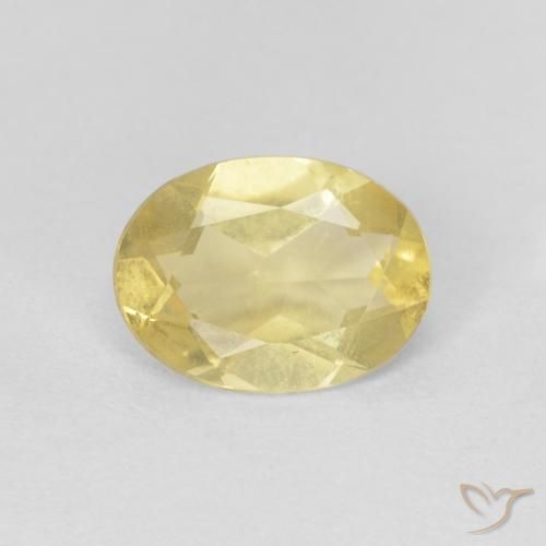 0.76ct Natürlicher Hell Gold Beryll, Oval, VS