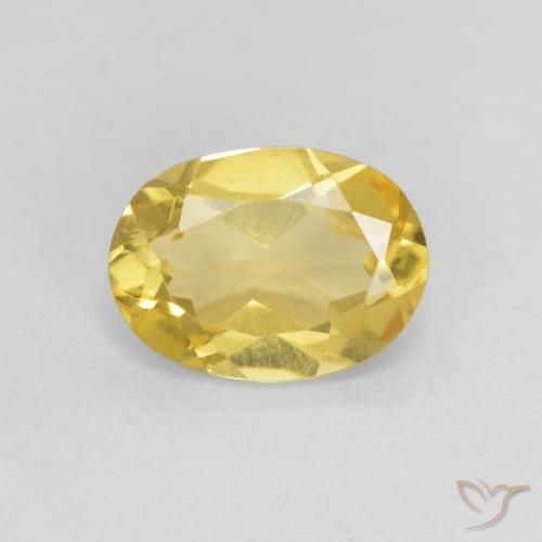 1.10ct Natürlicher Hell Gold Beryll, Oval, VS