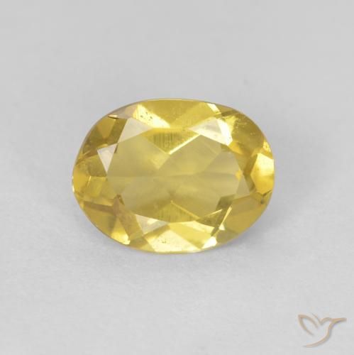 1.17ct Natürlicher Helles Gold-Gelb Beryll, Oval, VS