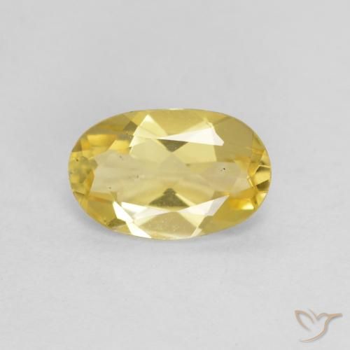 0.54ct Natürlicher Hell Gold Beryll, Oval, VS