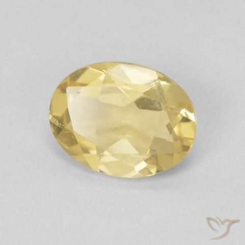 9,17 ctw natürlicher Hell Gold Beryll, Oval, VVS-VS